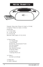 Preview for 3 page of Aquaglide RECOIL TRAMP 17.0 Owner'S Manual