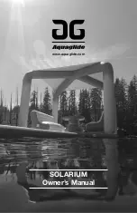 Aquaglide SOLARIUM Owner'S Manual preview