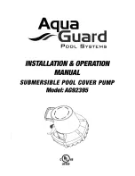 Preview for 1 page of Aquaguard AG92395 Installation & Operation Manual