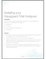 Preview for 11 page of Aquaguard Invisipure User Manual