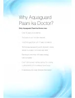 Preview for 5 page of Aquaguard Pride User Manual