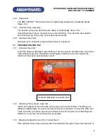 Preview for 5 page of Aquaguard RBS TRITON 35 Operating And Maintenance Instructions Manual