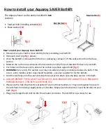 Preview for 5 page of Aquajoy junior saver Operating Instructions Manual