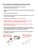 Preview for 9 page of Aquajoy junior saver Operating Instructions Manual