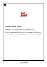 Preview for 8 page of AquaKing RED LABEL 2 Manual