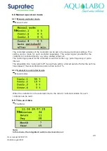Preview for 29 page of AquaLabo Supratec S200 WCS User Manual