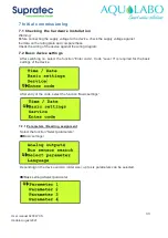 Preview for 33 page of AquaLabo Supratec S200 WCS User Manual