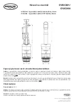 Preview for 1 page of Aqualine OVDC001 Installation Manual