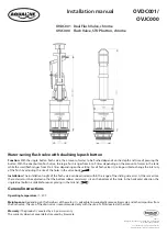 Preview for 2 page of Aqualine OVDC001 Installation Manual