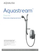 Aqualisa Aquastream Thermo Installation Instructions Manual preview