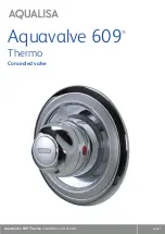 Aqualisa Aquavalve 609 Thermo Installation Instructions Manual preview