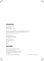 Preview for 40 page of Aqualisa dream Installation And User Manual