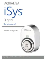 Предварительный просмотр 1 страницы Aqualisa iSys ISD.B3.DS.14 Installation Manual