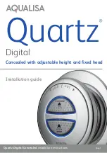 Preview for 1 page of Aqualisa Quartz QZ.A1.BR.05 Installation Manual