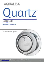 Aqualisa Quartz QZ.B3.WR.05 Installation Manual preview