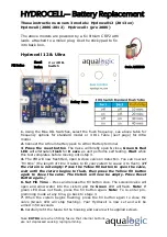 AquaLogic Hydrocell12 Battery Replacement Instructions preview