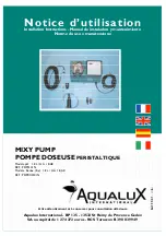 AQUALUX MIXY PH 1.8-01 Installation Instructions Manual preview