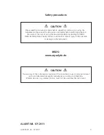 Preview for 3 page of Aqualytic AL400T-WL Instruction Manual