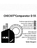 Preview for 1 page of Aqualytic CHECKIT Comparator D55 Instruction Manual