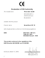 Preview for 2 page of Aqualytic SensoDirect CD 19 Operating Instructions Manual