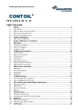 Preview for 1 page of Aquametro Oil & Marine CONTOIL VZF II Mounting And Operating Instructions