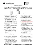 Предварительный просмотр 1 страницы AQUAMOTION AMK-WB Instruction Sheet