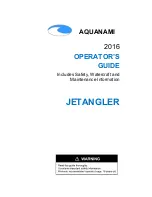 Preview for 1 page of Aquanami JETANGLER Operator'S Manual