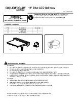 Предварительный просмотр 1 страницы aquanique QDLS14B Manual