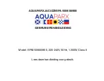 Preview for 1 page of Aquaparx SPA550 User Manual