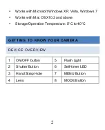 Preview for 2 page of AquaPix W520 Surf Quick Start Manual