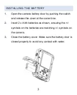 Preview for 5 page of AquaPix W520 Surf Quick Start Manual