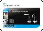 Preview for 1 page of Aquaport AQP-TAP-4G Installation & Operating Instructions Manual