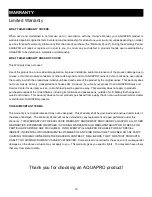 Preview for 16 page of AquaPRO 35034-5 Owner'S Manual