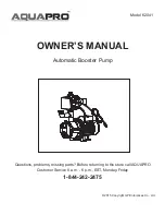 Preview for 1 page of AquaPRO 62041 Owner'S Manual