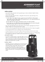 Preview for 3 page of AquaPRO AS10000DF Instructions Manual