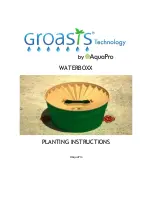 Preview for 1 page of AquaPRO GROASIS WATERBOXX Instructions Manual