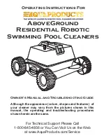 Aquaproducts Above GroundSwimming Pool CleanersResidential Robotic Owner'S Manual preview