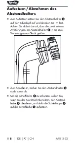 Предварительный просмотр 11 страницы AquaPur AFR 3 C2 Operating Instructions Manual