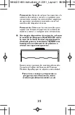 Preview for 37 page of AQUARAY MiniLED 400 Instructions For Installation And Use Manual