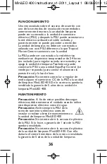 Preview for 38 page of AQUARAY MiniLED 400 Instructions For Installation And Use Manual