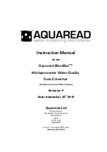 Aquaread BlackBox Instruction Manual preview