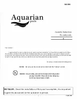 Aquarian Pools Echo PPECH1548 Assembly Instructions Manual preview