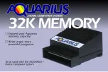 AQUARIUS 32K Memory Quick Start Manual preview