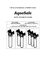 Aquasafe 15201 SERIES Installation Manual & Owner'S Manual preview