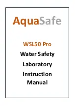 Aquasafe WSL50 Pro Instruction Manual предпросмотр