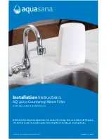 Предварительный просмотр 1 страницы Aquasana AQ-4000 Installation Instructions Manual