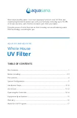 Preview for 2 page of Aquasana AQ-UV-10C Owner'S Manual