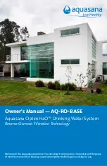 Aquasana OptimH2O AQ-RO-BASE Owner'S Manual preview