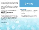 Preview for 8 page of Aquasana OptimH2O AQ-RO-BASE Owner'S Manual