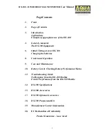 Preview for 2 page of AQUASCAN INTERNATIONAL DX-300 Operating Instructions Manual